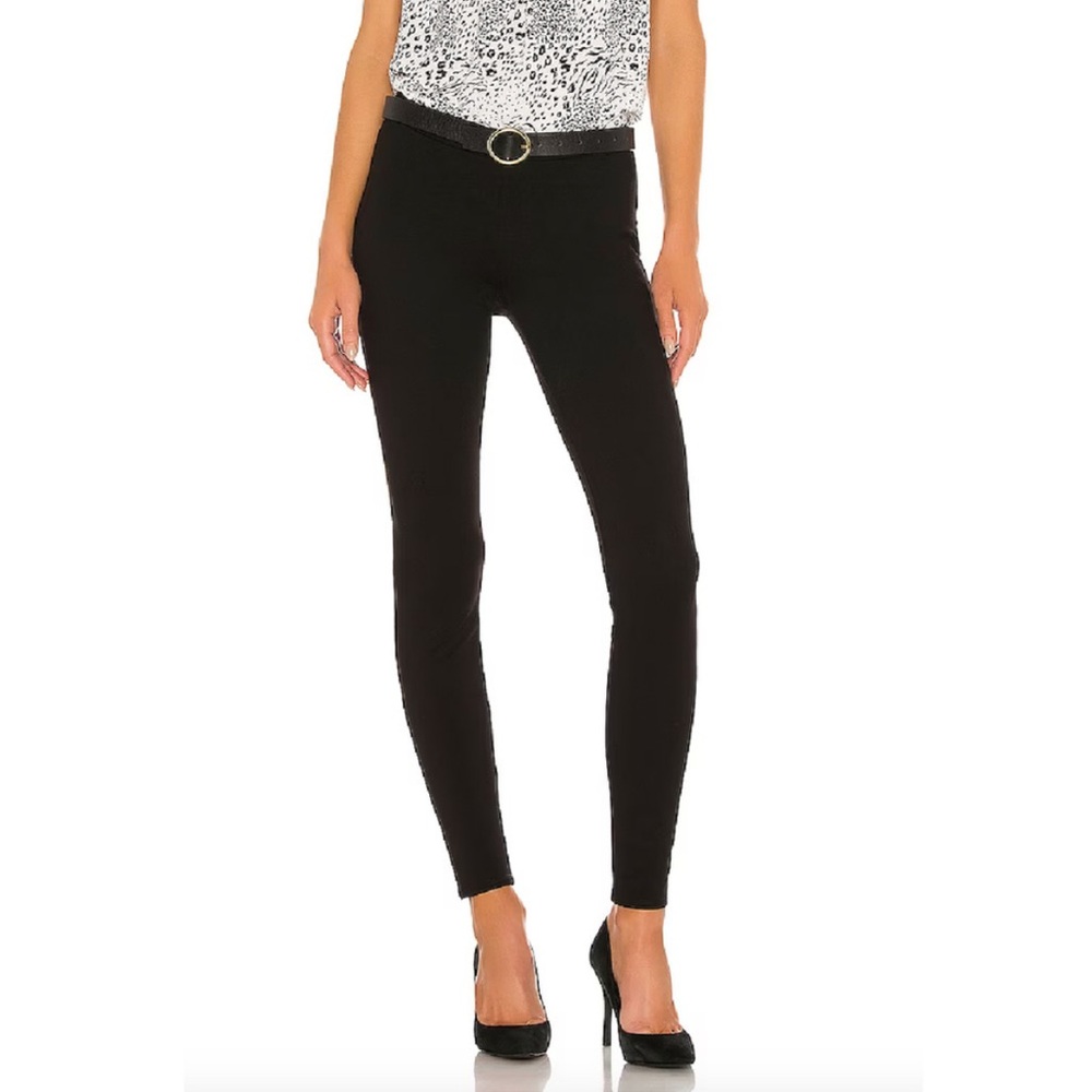 Joie Keena Caviar Ponte Leggings Womens Black Mid Rise